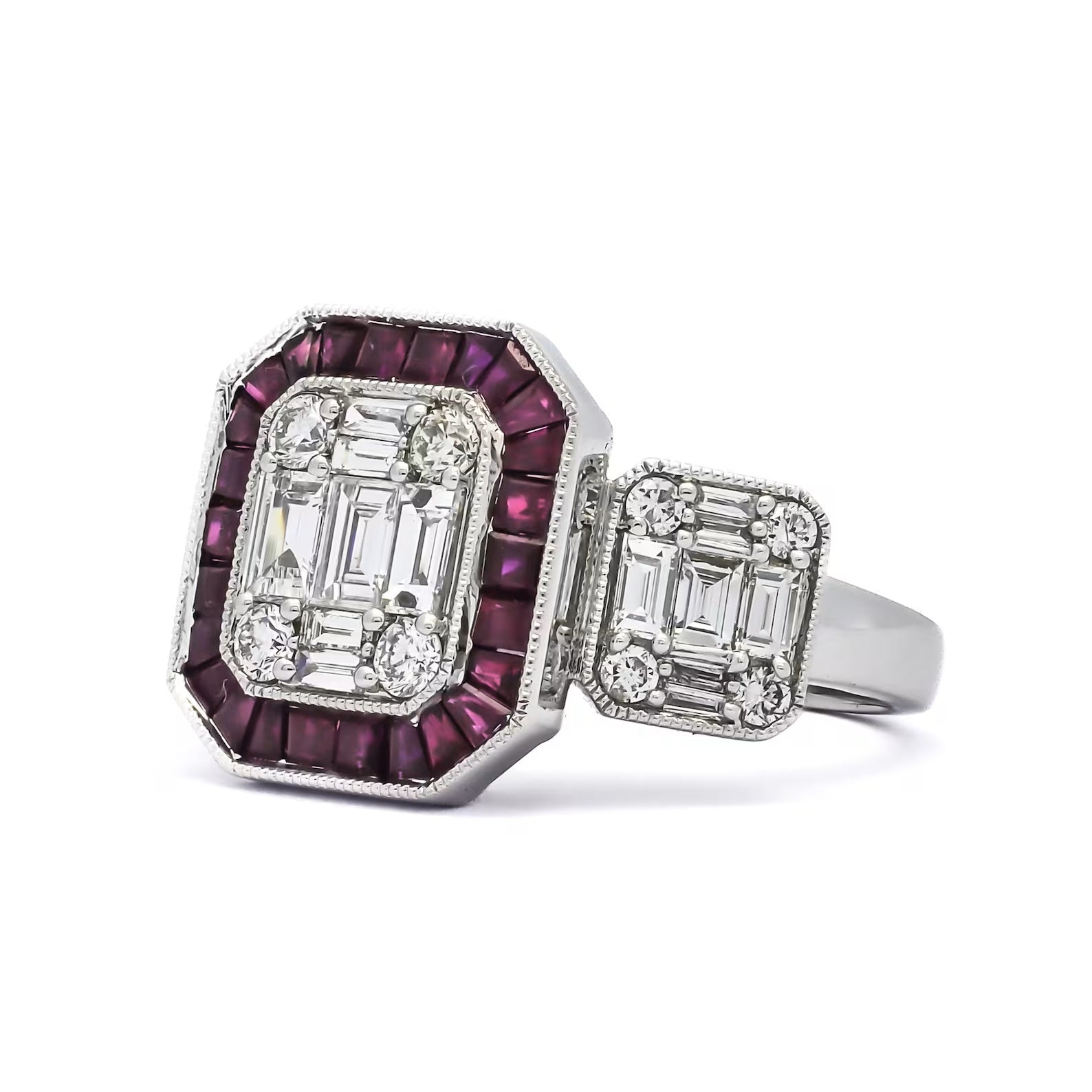 BAGUETTE ECLAT – COLOUR DIAMOND RINGS