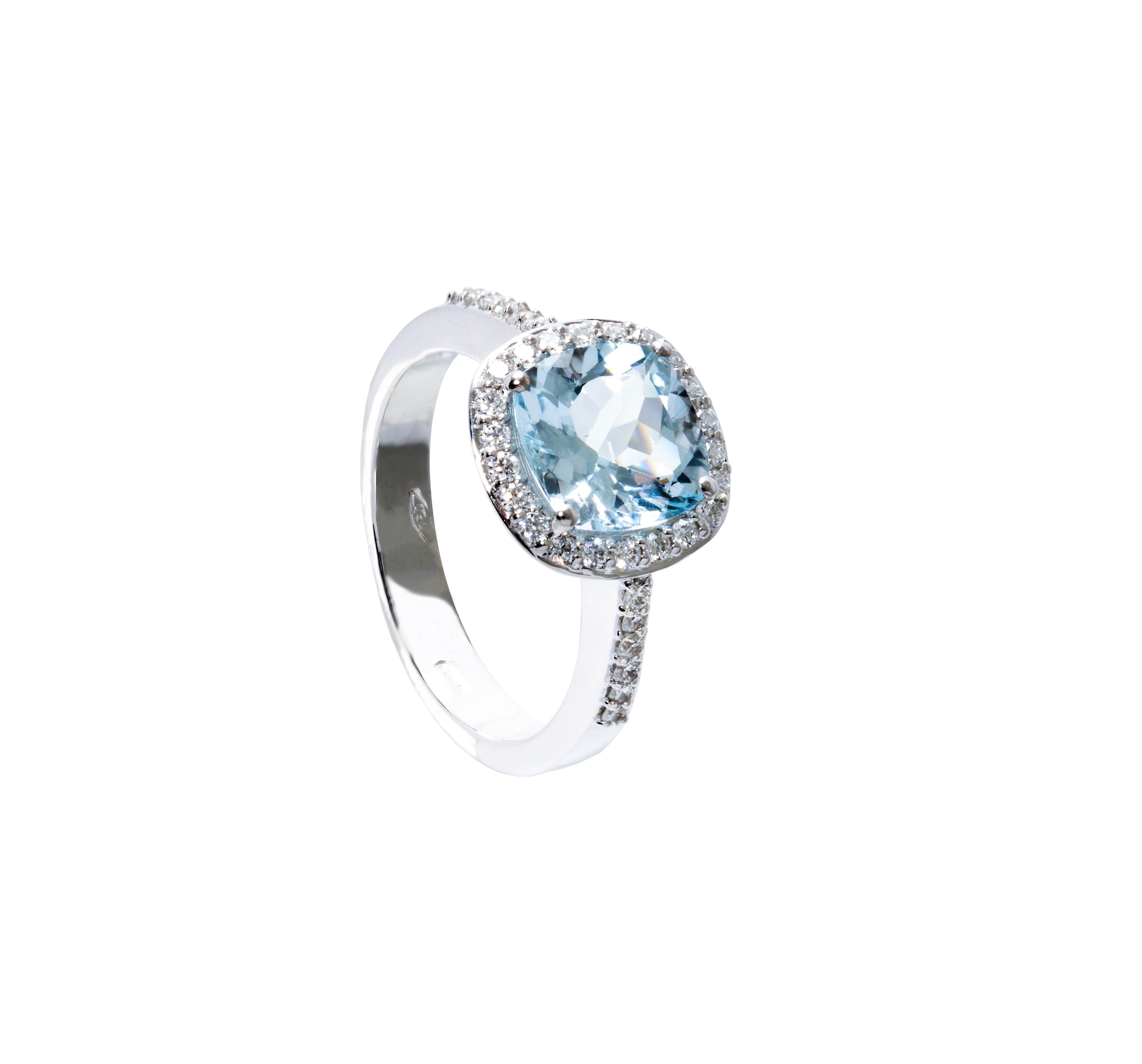 VIA DI RIPETTA COLLECTION – AQUAMARINE DIAMOND RING