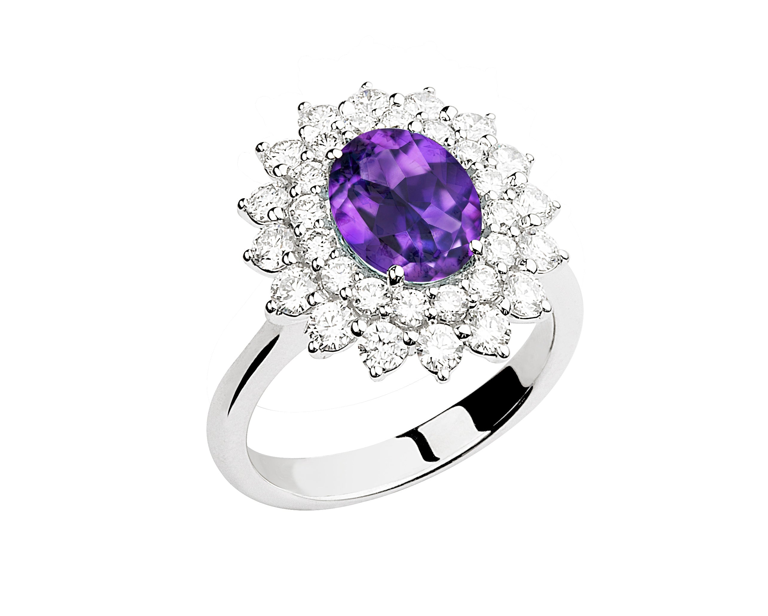 DOLCE RICAMO COLLECTION – AMETHYST DIAMOND RING