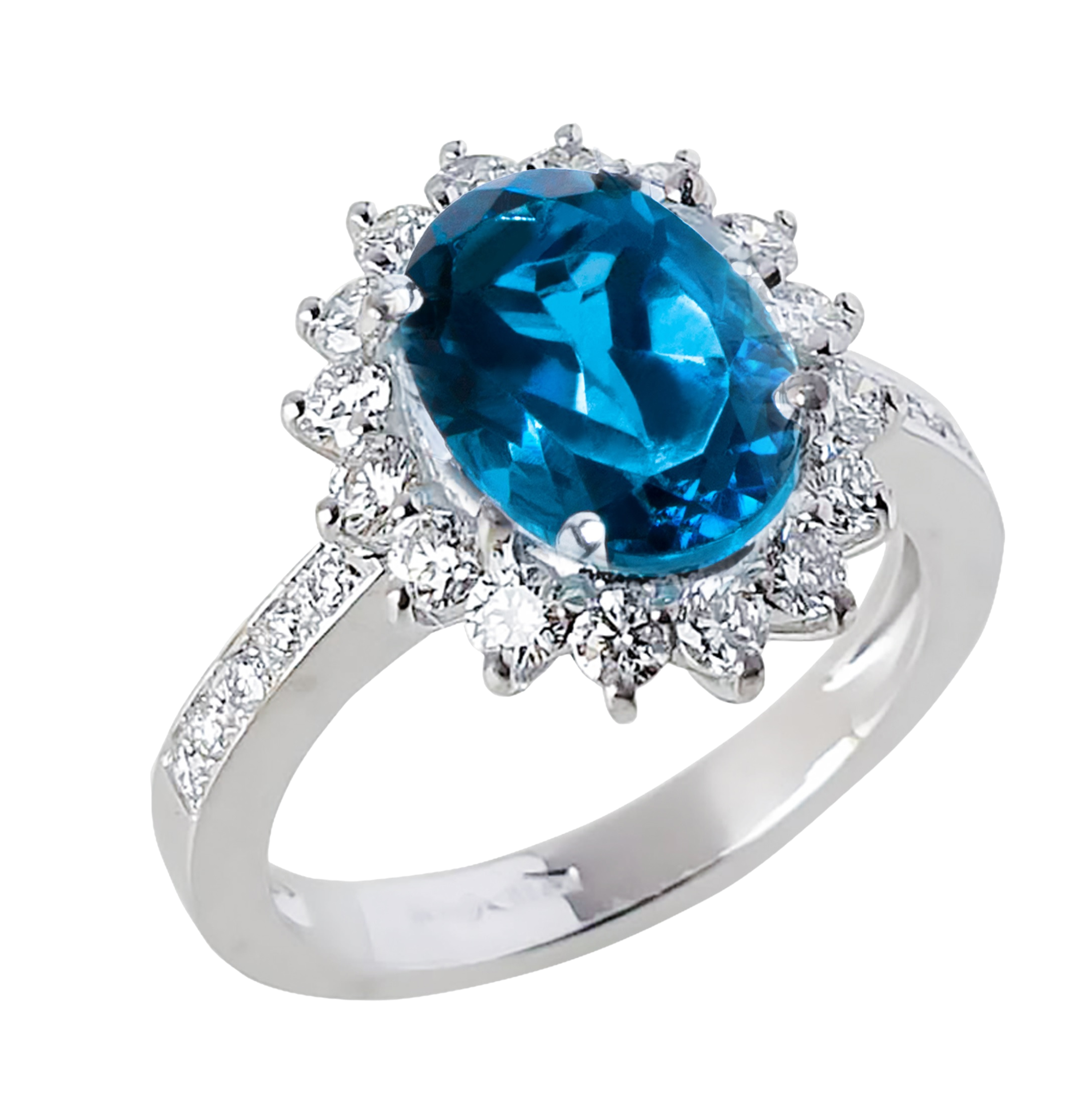 VIA VENETO COLLECTION – LONDON BLUE TOPAZ DIAMOND RING