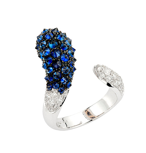 INVERNO COLLECTION – SAPPHIRE DIAMOND IMPERIUM RING