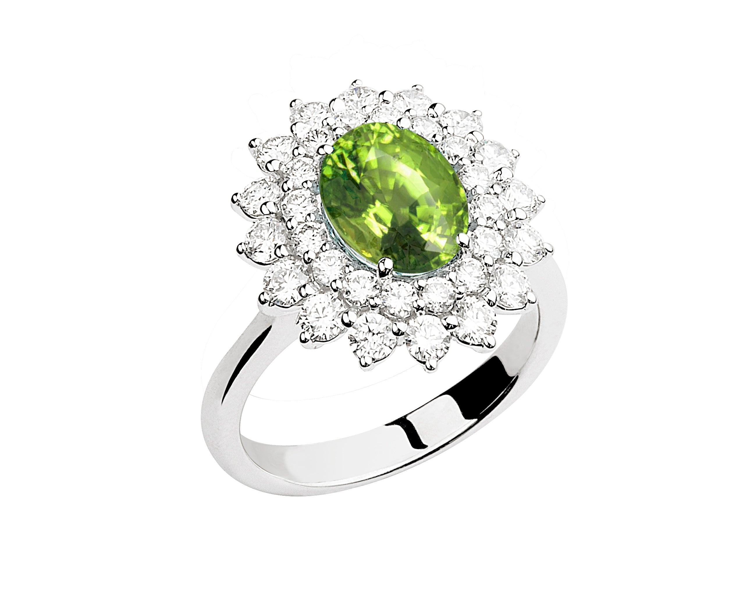 DOLCE RICAMO COLLECTION – PERIDOT DIAMOND RING