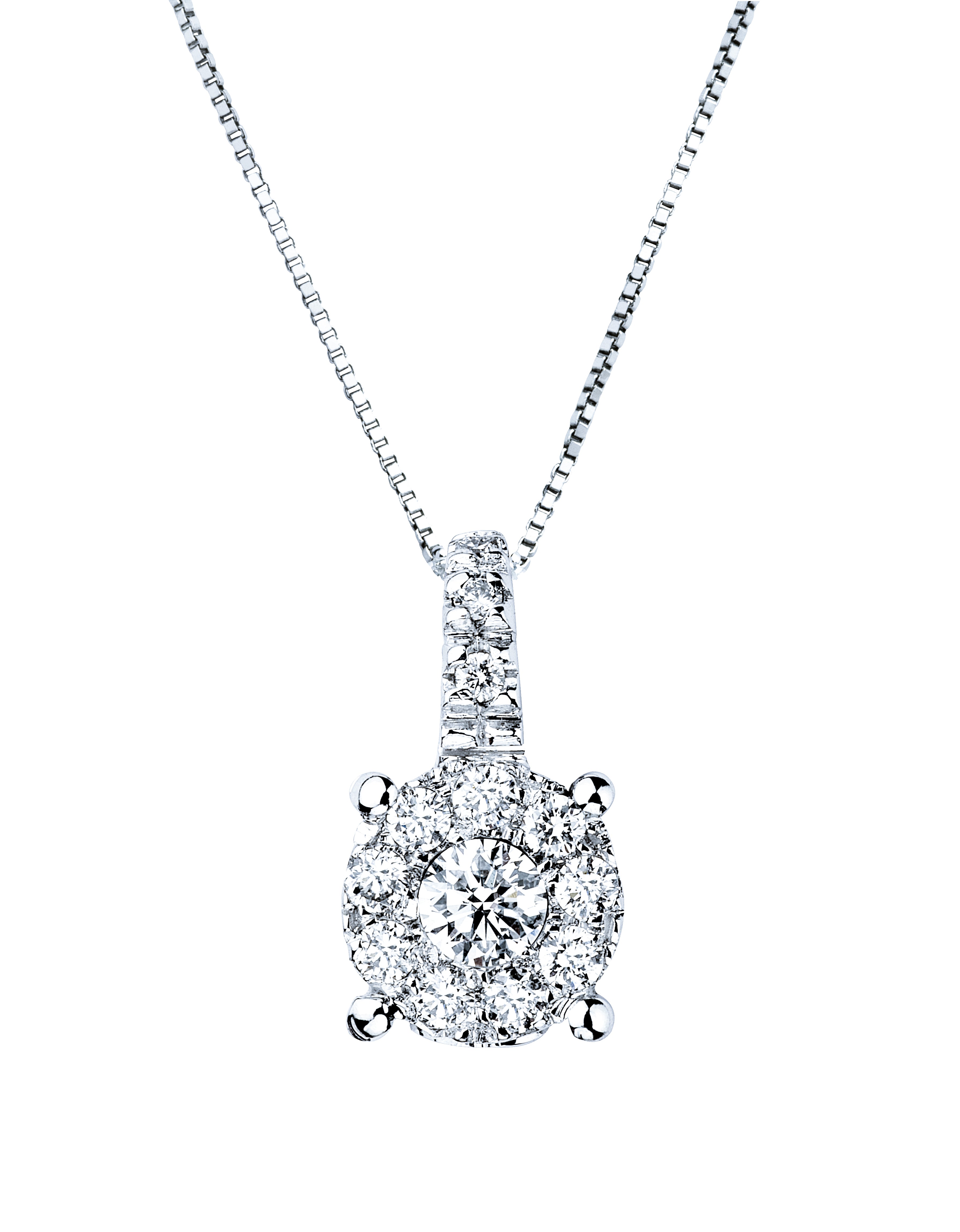 MAGIK COLLECTION – DIAMOND HALO PENDANT NECKLACE