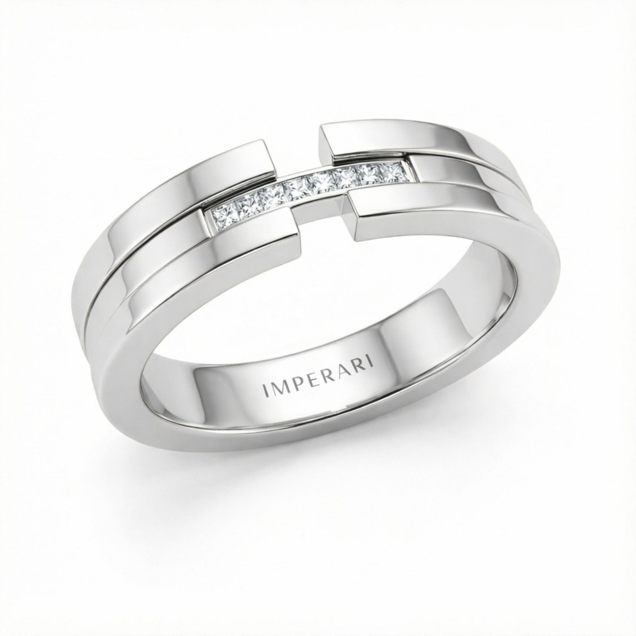 IMPERARI LA PRESENZA – CORE FRAME RING WHITE GOLD