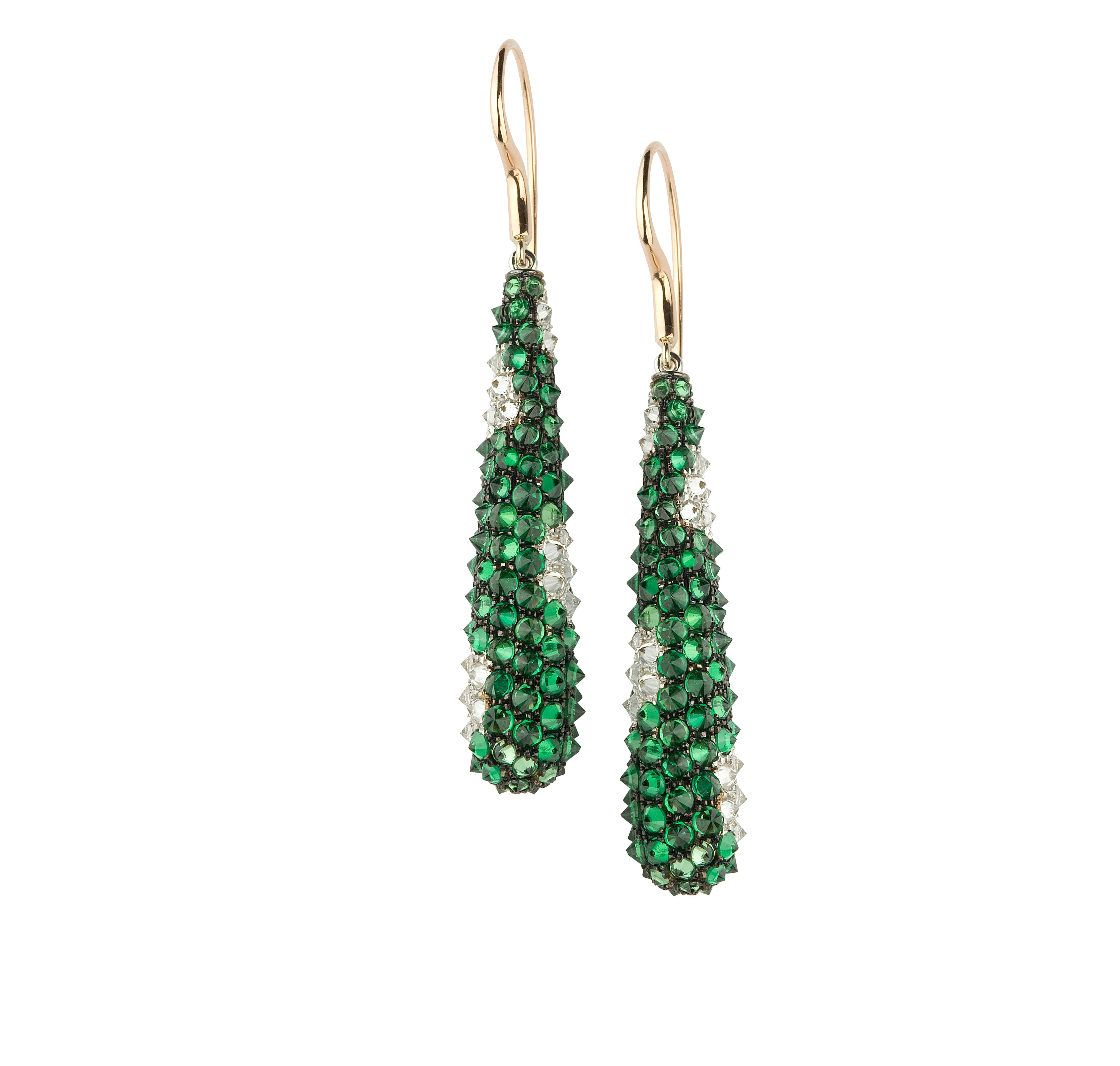 INVERNO COLLECTION – TSAVORITE DIAMOND EARRINGS