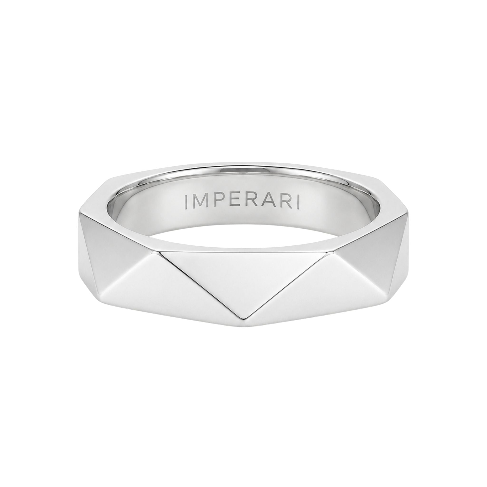 IMPERARI AXIOM MEN’S RING – WHITE GOLD