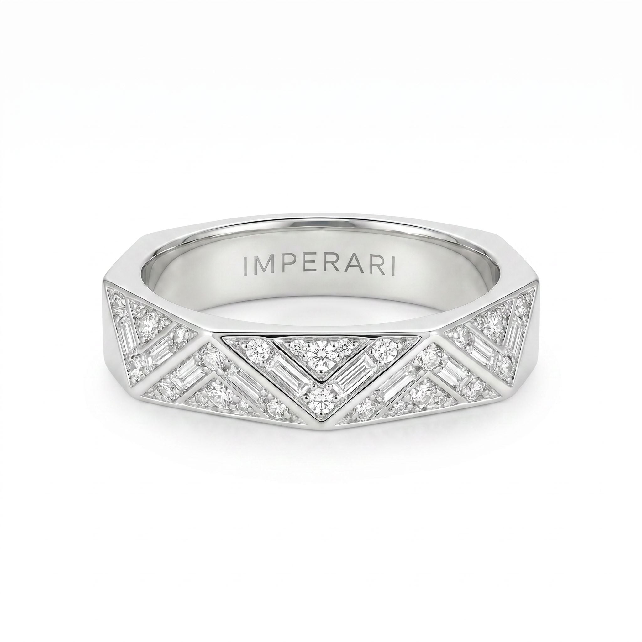 IMPERARI AXIOM DIAMOND MEN’S RING – WHITE GOLD