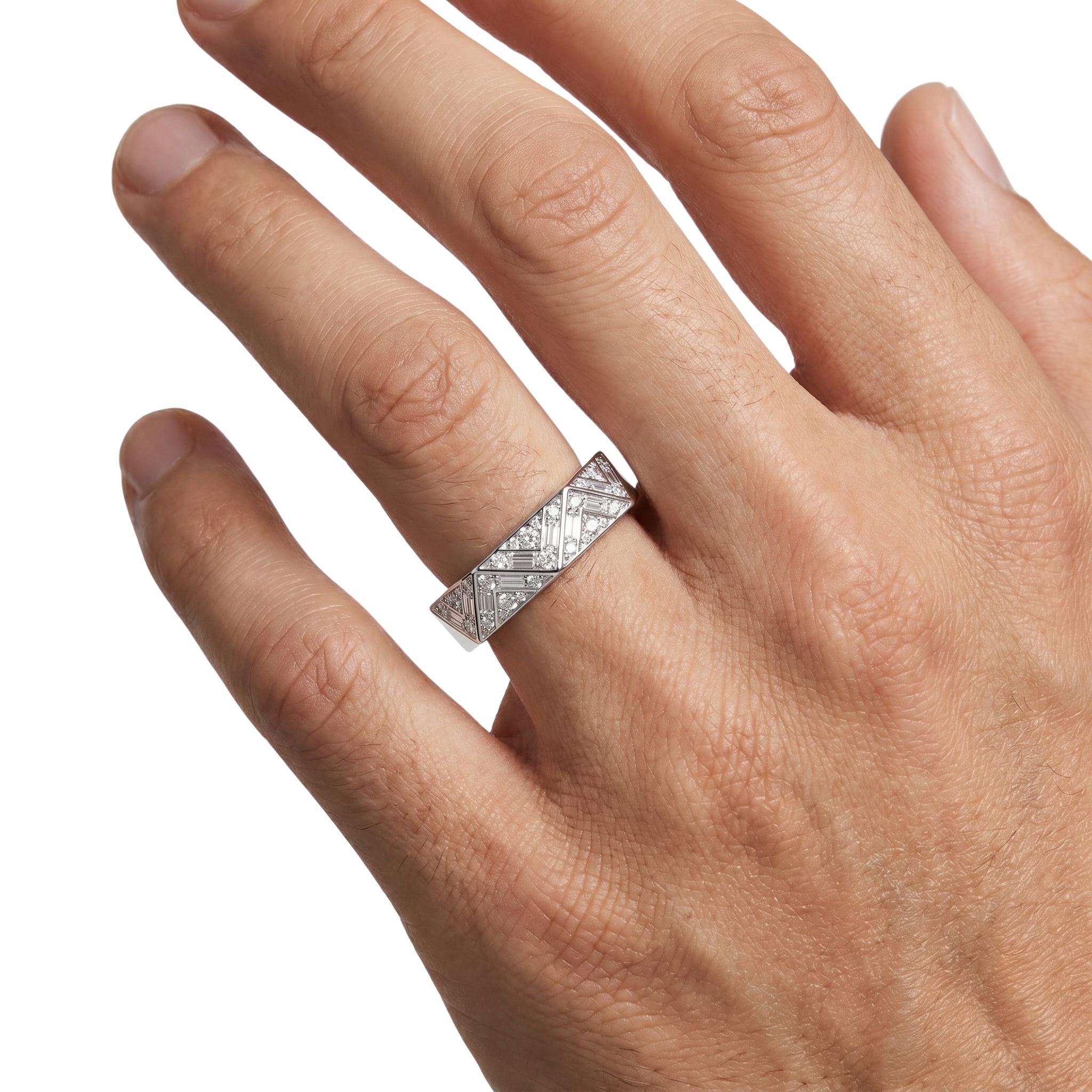 IMPERARI AXIOM DIAMOND MEN’S RING – WHITE GOLD