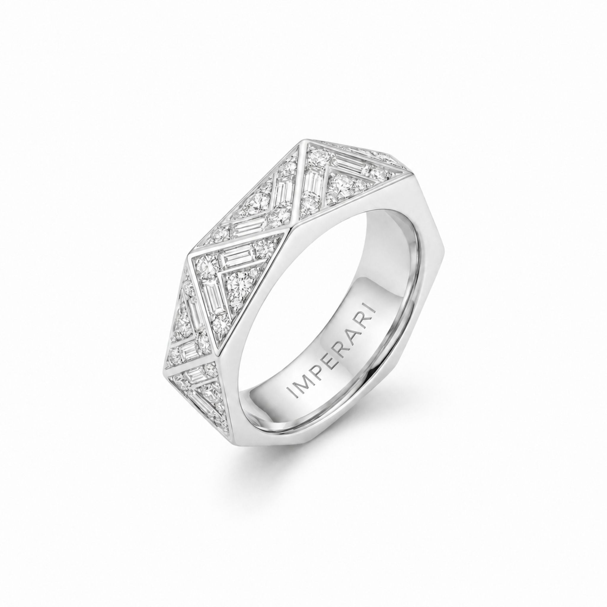 IMPERARI AXIOM DIAMOND MEN’S RING – WHITE GOLD