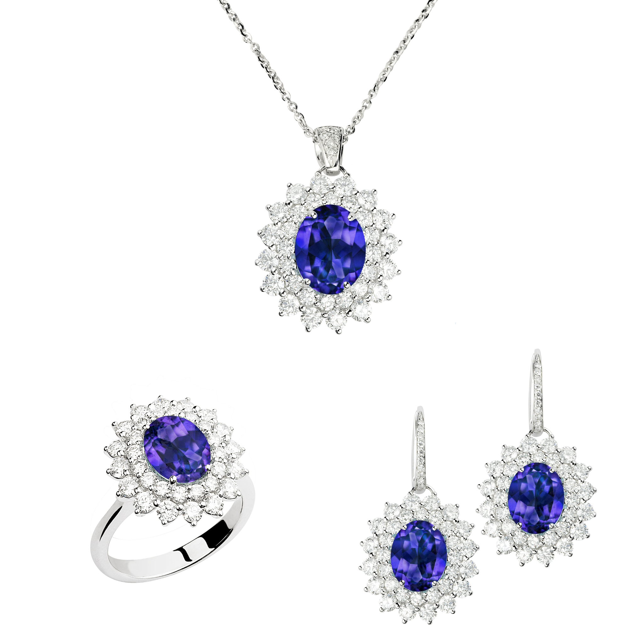 DOLCE RICAMO COLLECTION – COMPLETE SET TANZANITE
