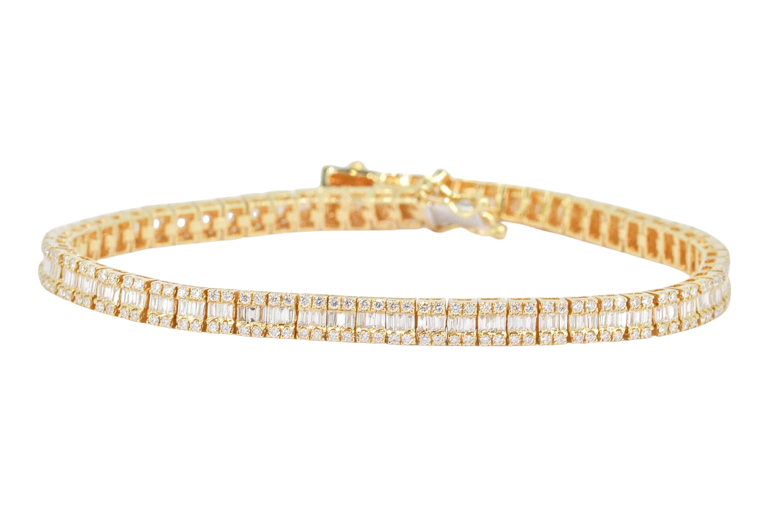 NATURAL DIAMOND BRACELET – 18k YELLOW GOLD