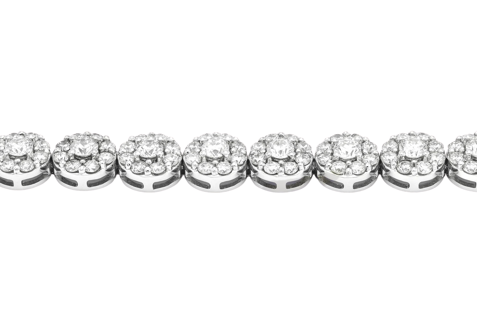NATURAL DIAMOND BRACELET – 18k WHITE GOLD
